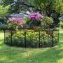 YAHEETECH 40in x85ft Decorative Garden Fence Rustproof Folding Fencing Landscape Patio Flower Bed Animal Barrier Border for Dog Outdoor Fences Black YAHEETECH 40in x85ft Decorative Garden Fence Rustproof Folding Fencing Landscape Patio Flower Bed Animal Barrier Border for Dog Outdoor Fences Black