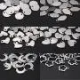 Satinior 120 Pieces Stainless Steel Stamping Blanks Tag Pendants and 100 Pieces Opening Jump Rings for Bracelet Earring Pendant Charms Satinior 120 Pieces Stainless Steel Stamping Blanks Tag Pendants and 100 Pieces Opening Jump Rings for Bracelet Earring Pendant Charms