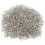 AxeSickle 12mm x 5mm Mini Metal Screw Eye Pins Hooks for Arts & Crafts Project, DIY Jewelry Making, 500 Pcs Nickel Color.