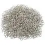 AxeSickle 12mm x 5mm Mini Metal Screw Eye Pins Hooks for Arts & Crafts Project, DIY Jewelry Making, 500 Pcs Nickel Color.