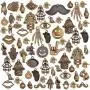 Human Body Parts Charms Collection, 100g(About 50-70 Pieces) Vintage Hand Eye Footprint Moustache Tooth Lip Smile Face Pendants for DIY Jewelry Hand Made Craft, Antique Bronze Human Body Parts Charms Collection, 100g(About 50-70 Pieces) Vintage Hand Eye Footprint Moustache Tooth Lip Smile Face Pendants for DIY Jewelry Hand Made Craft, Antique Bronze