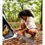 RKY Metal Telescopic Rake - Garden Leaf Rake with Adjustable Folding Head - Retractable Garden Leaves Rake Clean for Eazy & Quick Up of Lawn and Yard