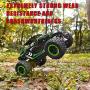 BEZGAR 18 Toy Grade 1:14 Scale Remote Control Car, 2WD High Speed 20 Km/h All Terrains Electric Toy Off Road RC Monster Vehicle Truck Crawler with Two Rechargeable Batteries for Boys Kids and Adults