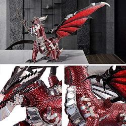 Piececool 3D Metal Model Kits-Black Dragon King, DIY 3D Metal Puzzle for Adults, Great Birthday Gifts