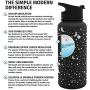 Simple Modern 22 Ounce Summit Water Bottle - Stainless Steel Tumbler Metal Flask +2 Lids - Wide Mouth Double Wall Vacuum Insulated Leakproof Engraved: Lunar