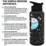 Simple Modern 22 Ounce Summit Water Bottle - Stainless Steel Tumbler Metal Flask +2 Lids - Wide Mouth Double Wall Vacuum Insulated Leakproof Engraved: Lunar Simple Modern 22 Ounce Summit Water Bottle - Stainless Steel Tumbler Metal Flask +2 Lids - Wide Mouth Double Wall Vacuum Insulated Leakproof Engraved: Lunar