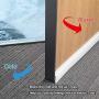 Suptikes 2 Pack Door Draft Stopper，Door Sweep for Exterior & Interior Doors,Door Bottom Seal Dust and Noise Insulation Weather Stripping Draft Guard Insulator, 1-4/5'' W x 37'' L,White
