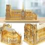 Piececool 3D Metal Model Kits, Notre Dame Cathedral Paris 3D Metal Puzzle for Adults, DIY Metal Building Kit, Great Birthday Gifts