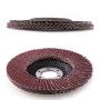 4.5 Inch Flap Discs by LotFancy - 20PCS 40 60 80 120 Grit Assorted Sanding Grinding Wheels, Aluminum Oxide Abrasives, Type #27