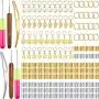 166 Pieces Crochet Hair Tools Kit, Latch Hook Crochet Needle Dreadlock Crochet Hook Dreadlocks Hair Locking Tool Braiding Beads Metal Cuffs for Crochet Braiding Hair Decoration 166 Pieces Crochet Hair Tools Kit, Latch Hook Crochet Needle Dreadlock Crochet Hook Dreadlocks Hair Locking Tool Braiding Beads Metal Cuffs for Crochet Braiding Hair Decoration