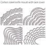 GORGECRAFT 4PCS Metal Cutting Dies Nesting Die Cuts Carbon Steel Stencils Flowers Flat Round Oval Square Template Molds Embossing Tool for Scrapbooking Card Making DIY Paper Craft Photo Album