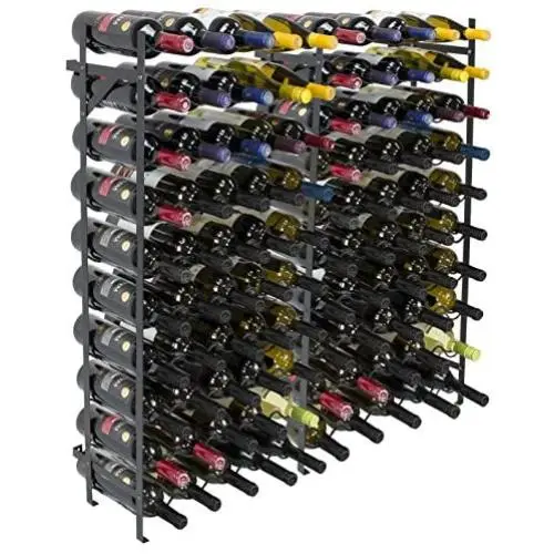 Sorbus Wine Rack Free Standing Floor Stand - Racks Hold 100 Bottles of Your Favorite Wine - Large Capacity Elegant Wine Storage for Any Bar, Wine Cellar, Kitchen, Dining Room, etc