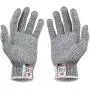 NoCry Cut Resistant Gloves with Grip Dots - High Performance Level 5 Protection, Food Grade. Size Medium, Free Ebook Included!