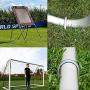 Uniprime Trampoline Stakes U Shaped Anchors Heavy Duty Metal - Long Trampolines Ground Wind Stakes for Soccer Goals, Camping Tents, Garden Decoration
