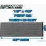 CCG 16''x48'' Perforated SS Grill Mesh Sheet - Gloss Black CCG 16''x48'' Perforated SS Grill Mesh Sheet - Gloss Black