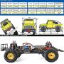 RGT RC Crawler 1:16 4wd RC Car Metal Gear Off Road Truck RC Rock Crawler 136161 Hobby Crawler RTR 4x4 Waterproof RC Toy (Yellow)