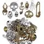 BronaGrand 100 Gram Mixed Alloys Metal Antique Skulls-Shaped Pendant Charms Bracelet Necklace DIY Jewelry Making Accessory BronaGrand 100 Gram Mixed Alloys Metal Antique Skulls-Shaped Pendant Charms Bracelet Necklace DIY Jewelry Making Accessory