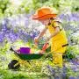 Costzon Kids Metal Wheelbarrow, Yard Rover Steel Tray, Metal Construction Toys Kart, Tote Dirt/Leaves/Tools in Garden for Toddlers, Green Costzon Kids Metal Wheelbarrow, Yard Rover Steel Tray, Metal Construction Toys Kart, Tote Dirt/Leaves/Tools in Garden for Toddlers, Green