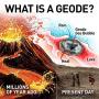 NATIONAL GEOGRAPHIC Break Open 10 Premium Geodes – Includes Goggles, Detailed Learning Guide & 2 Display Stands - Great STEM Science Gift for Mineralogy & Geology Enthusiasts of Any Age