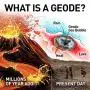 NATIONAL GEOGRAPHIC Break Open 10 Premium Geodes – Includes Goggles, Detailed Learning Guide & 2 Display Stands - Great STEM Science Gift for Mineralogy & Geology Enthusiasts of Any Age NATIONAL GEOGRAPHIC Break Open 10 Premium Geodes – Includes Goggles, Detailed Learning Guide & 2 Display Stands - Great STEM Science Gift for Mineralogy & Geology Enthusiasts of Any Age