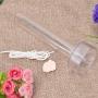HEEPDD Candle Molds, Transparent Plastic Church Tip Candle Making Mold with Metal Cover for DIY Homemade Candles(2.5x15cm)
