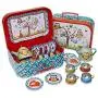 Lucy Locket Woodland Animals Metal Tea Set & Carry Case Toy (14 Piece Tea Set for Children) Red, Blue, Green Tea Set Toy Lucy Locket Woodland Animals Metal Tea Set & Carry Case Toy (14 Piece Tea Set for Children) Red, Blue, Green Tea Set Toy