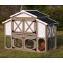 zoovilla Country Style Chicken Coop Metal Nest Box with Asphalt Roof Panels