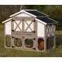 zoovilla Country Style Chicken Coop Metal Nest Box with Asphalt Roof Panels zoovilla Country Style Chicken Coop Metal Nest Box with Asphalt Roof Panels