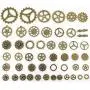 LolliBeads 230 Gram Antiqued Bronze/Silver Metal Skeleton Keys and Wings, Bronze Steampunk Watch Gear Cog Wheel, Chains, Clasps and Jump Rings DIY Kits (300 Pcs) LolliBeads 230 Gram Antiqued Bronze/Silver Metal Skeleton Keys and Wings, Bronze Steampunk Watch Gear Cog Wheel, Chains, Clasps and Jump Rings DIY Kits (300 Pcs)