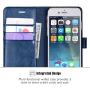 OCASE iPhone 6S Case [Free Screen Protector Included] Leather Wallet Flip Case for iPhone 6 / 6S Devices 4.7 Inch - Blue