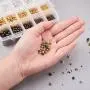 PH PandaHall 2700pcs 3 Color 5 Size Smooth Round Spacer Beads Tiny Metal Beads for Jewelry Making Supplies (Golden, Silver, Antique Bronze) PH PandaHall 2700pcs 3 Color 5 Size Smooth Round Spacer Beads Tiny Metal Beads for Jewelry Making Supplies (Golden, Silver, Antique Bronze)