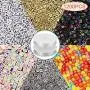 AIEX 1200 Pieces 6 Colors Letter Beads 6 x 6mm Acrylic Alphabet Letter Beads with 2 Roll Crystal Elastic String Cord for DIY Jewelry Bracelet Necklace Making AIEX 1200 Pieces 6 Colors Letter Beads 6 x 6mm Acrylic Alphabet Letter Beads with 2 Roll Crystal Elastic String Cord for DIY Jewelry Bracelet Necklace Making