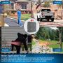 1/2Mile Solar Driveway Alarm System-Up to 70FT Wide Sensor Range 3 Adjustable Sensitivities-Fully Weatherproof Outdoor Motion Sensor&Detector DIY Security Alert System-1 Receiver and 2 Sensors KIT