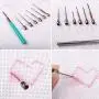 8 Pcs Felting Punch Needles,Embroidery Stitching Punch Needle,Embroidery Poking Cross Stitch Tools Knitting Needle Art Handmaking Sewing Needles with 4 Colors Thread