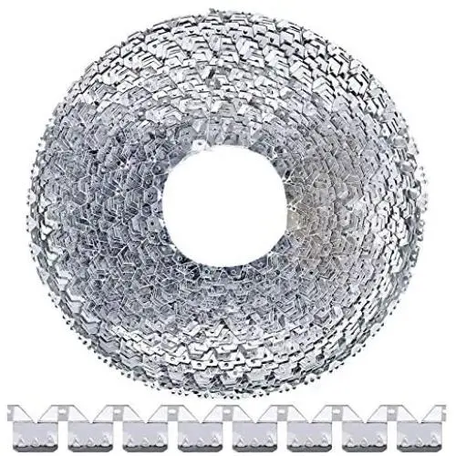 Swpeet 65 Feet Flexible Metal Tack Strip Three-Tooth Upholstery Curve Ease Grip for Furniture, Chairs, Sofa Finish Edges on Curved Arms, Wingback or Arched Portion of Chairs Swpeet 65 Feet Flexible Metal Tack Strip Three-Tooth Upholstery Curve Ease Grip for Furniture, Chairs, Sofa Finish Edges on Curved Arms, Wingback or Arched Portion of Chairs