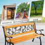 Park Bench Garden Metal Outdoor Furniture Benches Clearance for Patio Yard