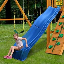 Swing-N-Slide Ws 5032 Olympus Wave Slide 2Piece Plastic Slide for 5 Decks, Blue