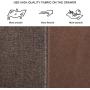WAYTRIM 4-Tier Wide Drawer Dresser, Storage Unit with 8 Easy Pull Fabric Drawers and Metal Frame, Wood Top, Organizer Unit for Bedroom, Hallway, Entryway, Closets, 31.5 x 11.81 x 32.12 Inches - Brown