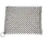 Amagabeli 8''x6'' Stainless Steel Cast Iron Cleaner 316 Chainmail Scrubber for Cast Iron Pan Pre-Seasoned Pan Dutch Ovens Waffle Iron Pans Scraper Cast Iron Grill Scraper Skillet Scraper Amagabeli 8''x6'' Stainless Steel Cast Iron Cleaner 316 Chainmail Scrubber for Cast Iron Pan Pre-Seasoned Pan Dutch Ovens Waffle Iron Pans Scraper Cast Iron Grill Scraper Skillet Scraper