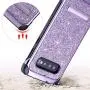 UARMOR Case for Galaxy S10, Galaxy S10 Glitter Case, Samsung S10 Case, Luxury Glitter Bling Shockproof Kickstand Hybrid Sparkly Shiny PU Leather Hard Cover Case for Samsung Galaxy S10, Purple UARMOR Case for Galaxy S10, Galaxy S10 Glitter Case, Samsung S10 Case, Luxury Glitter Bling Shockproof Kickstand Hybrid Sparkly Shiny PU Leather Hard Cover Case for Samsung Galaxy S10, Purple