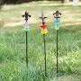 Topadorn Garden Stake Outdoor Plant Pick Cute Metal Stick Fleur de Lis Art Ornament Decor for Lawn Yard Patio, 3 Set, 2.25'' W x 2.25'' D x 25'' H Topadorn Garden Stake Outdoor Plant Pick Cute Metal Stick Fleur de Lis Art Ornament Decor for Lawn Yard Patio, 3 Set, 2.25'' W x 2.25'' D x 25'' H