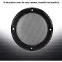 AMONIDA 2 pcs 6.5 inch Speaker Grills Audio Speaker Cover Decorative Circle Protective Metal Mesh Cover (Black+Black)