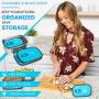 Leak Proof Bento Lunch Box Set | Reusable 3 Pack | Nesting Stainless Steel Metal Storage Food Containers for Men Women or Kids ●BPA Free● Work / School LunchesStainless Durable Sandwich Box (Blue)