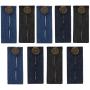 TOODOO 9 Pieces Waist Extender with Metal Button for Pants, Jeans, Trousers and Skirt (Black, Blue and Deep Blue)