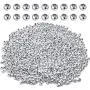 Crimp Beads 3mm, 1000 Pieces Stopper Beads Metal Bead Spacers for DIY Bracelet Jewelry Making, Silver