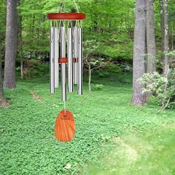 Woodstock Chimes AGSS The Original Guaranteed Musically Tuned Amazing Grace Chime, Small, Silver