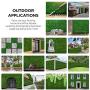 flybold Grass Wall Panel Artificial Boxwood Panels Hedge UV Protected Greenery Wall Outdoor Indoor Use Garden Fence Backyard Home Decor Faux Grass Wall Pack of 12 Pieces 20 x 20 inch Dark Green