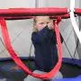 Skywalker Trampolines Mini Trampoline with Enclosure Net, 60 - Inch, Blue