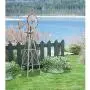 Kotulas 4ft. Ornamental Windmill, Galvanized with Red Tips Kotulas 4ft. Ornamental Windmill, Galvanized with Red Tips