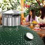 Skyflame Stainless Steel Grill Chimney Top Vent Cap Replacement for Large Size Big Green Egg